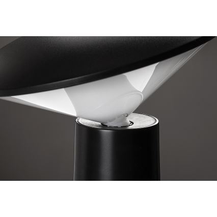 Rabalux - LED Dimmable επαναφορτιζόμενο επιτραπέζιο φωτιστικό αφής POLPERRO LED/3W/3,7V 1200mAh μαύρο