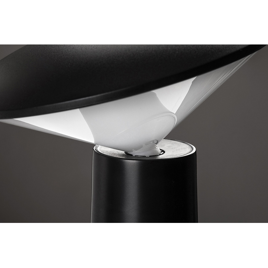 Rabalux - LED Dimmable επαναφορτιζόμενο επιτραπέζιο φωτιστικό αφής POLPERRO LED/3W/3,7V 1200mAh μαύρο