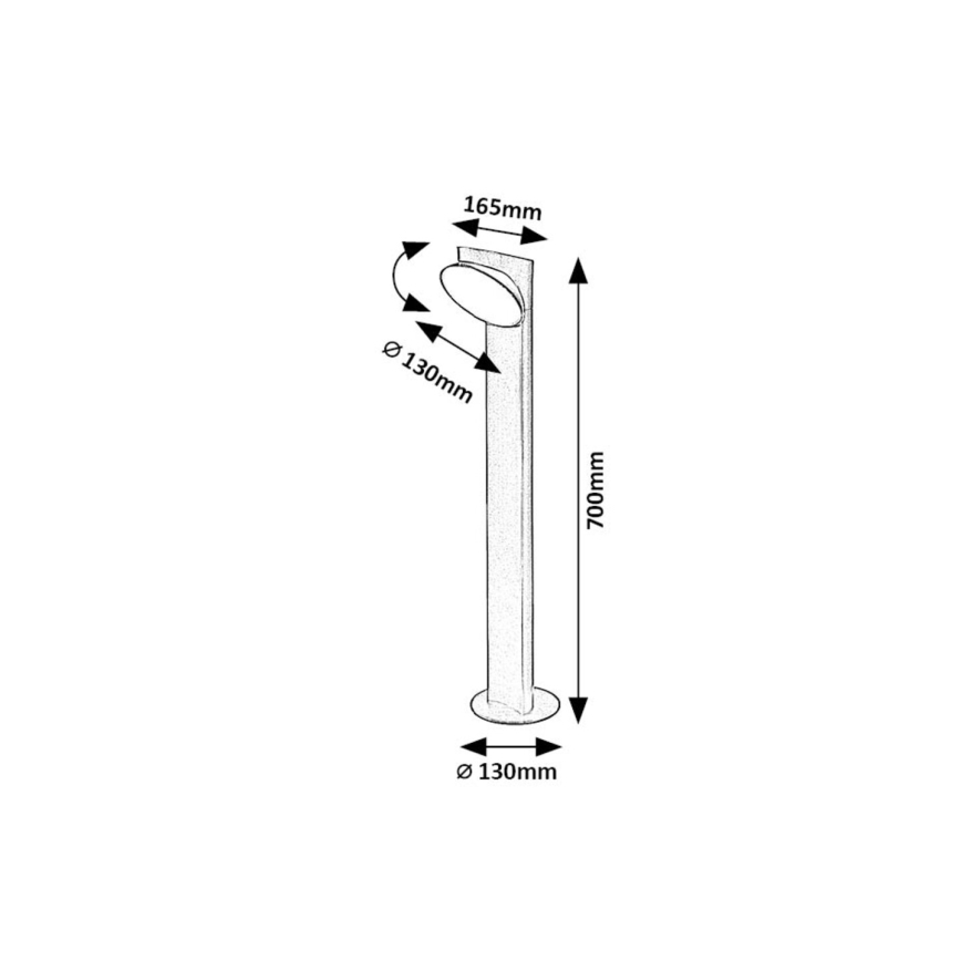 Rabalux - Φωτιστικό LED εξωτερικού χώρου LED/12W/230V IP54