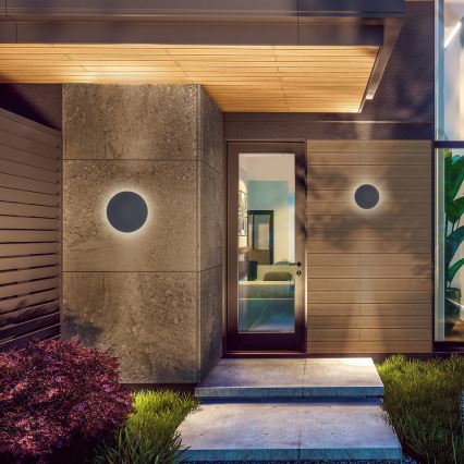 Rabalux - Επιτοίχιο φωτιστικό εξωτερικού χώρου LED 15W/230V 2700/4000/6500K IP65 γκρι