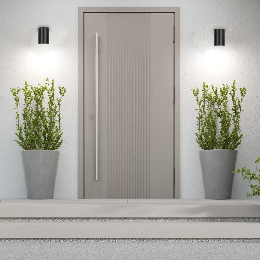 Rabalux - Επιτοίχιο φωτιστικό εξωτερικού χώρου LED LED/9W/230V 2700/4000/6500K IP65 μαύρο