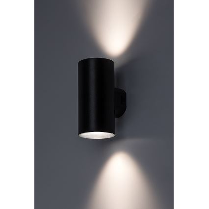Rabalux - Επιτοίχιο φωτιστικό εξωτερικού χώρου LED LED/18W/230V 2700/4000/6500K IP65 μαύρο