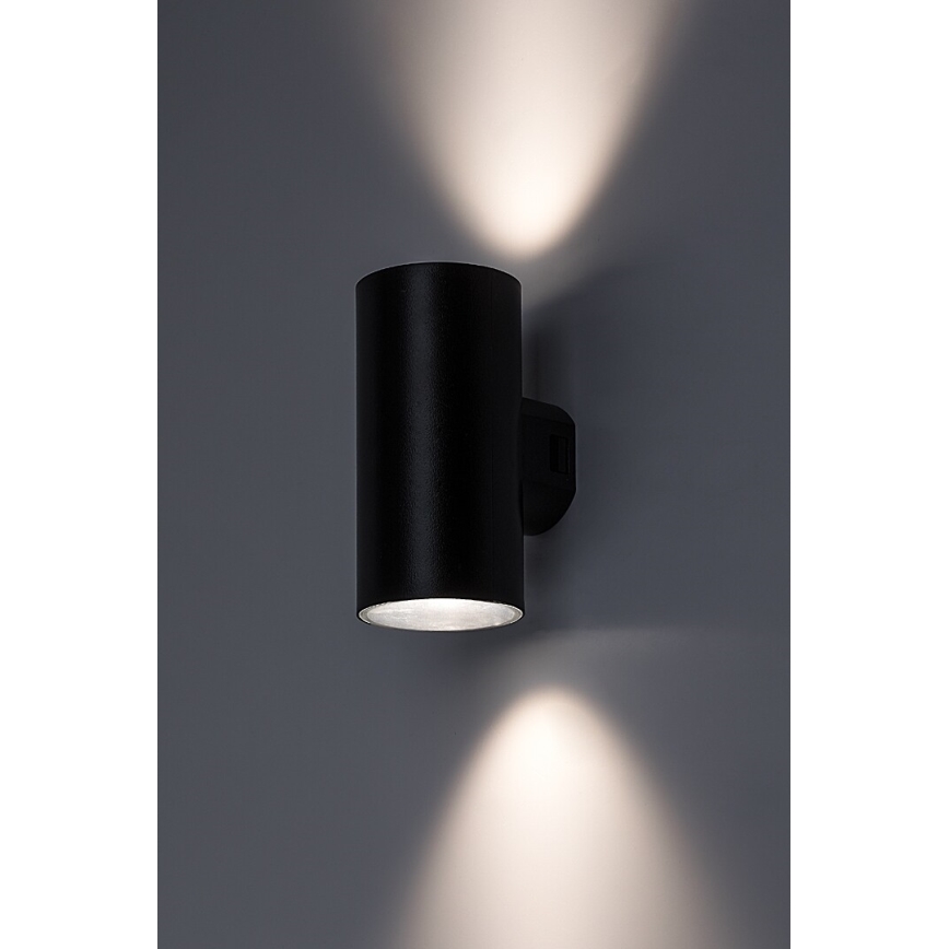 Rabalux - Επιτοίχιο φωτιστικό εξωτερικού χώρου LED LED/18W/230V 2700/4000/6500K IP65 μαύρο