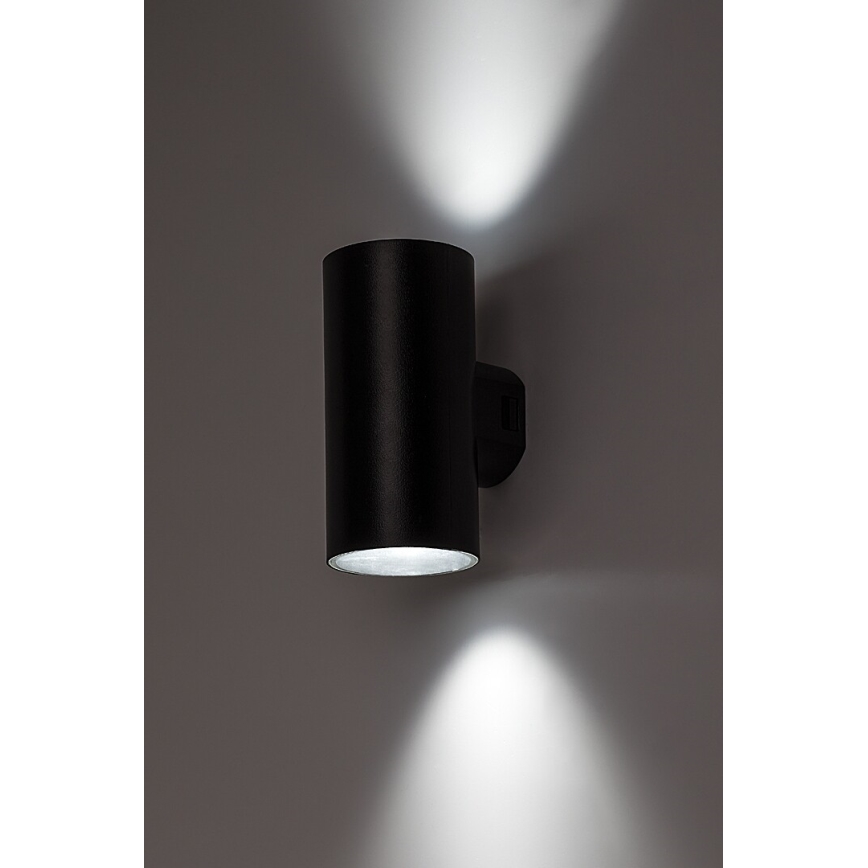Rabalux - Επιτοίχιο φωτιστικό εξωτερικού χώρου LED LED/18W/230V 2700/4000/6500K IP65 μαύρο