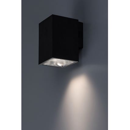 Rabalux - Επιτοίχιο φωτιστικό εξωτερικού χώρου LED LED/9W/230V 2700/4000/6500K IP65 μαύρο