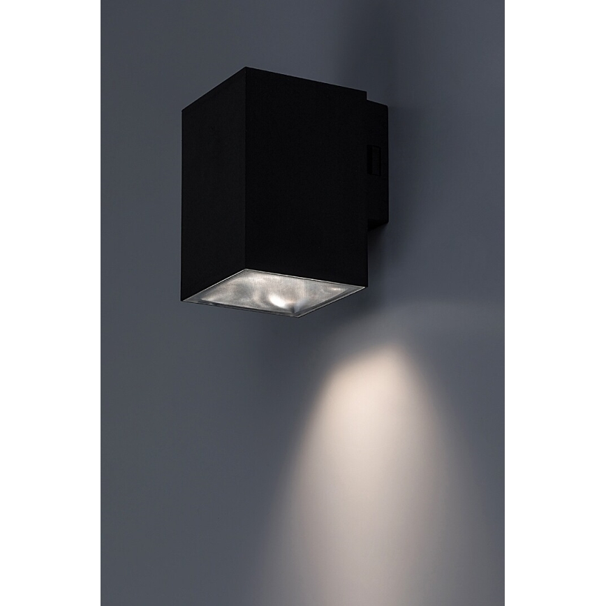 Rabalux - Επιτοίχιο φωτιστικό εξωτερικού χώρου LED LED/9W/230V 2700/4000/6500K IP65 μαύρο