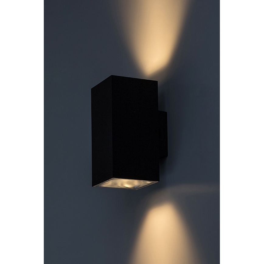 Rabalux - Επιτοίχιο φωτιστικό εξωτερικού χώρου LED LED/18W/230V 2700/4000/6500K IP65 μαύρο