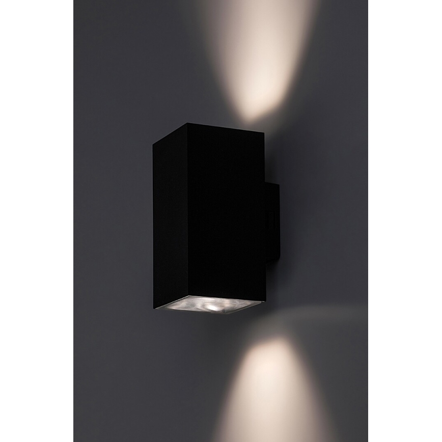 Rabalux - Επιτοίχιο φωτιστικό εξωτερικού χώρου LED LED/18W/230V 2700/4000/6500K IP65 μαύρο