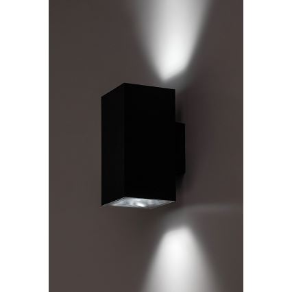 Rabalux - Επιτοίχιο φωτιστικό εξωτερικού χώρου LED LED/18W/230V 2700/4000/6500K IP65 μαύρο