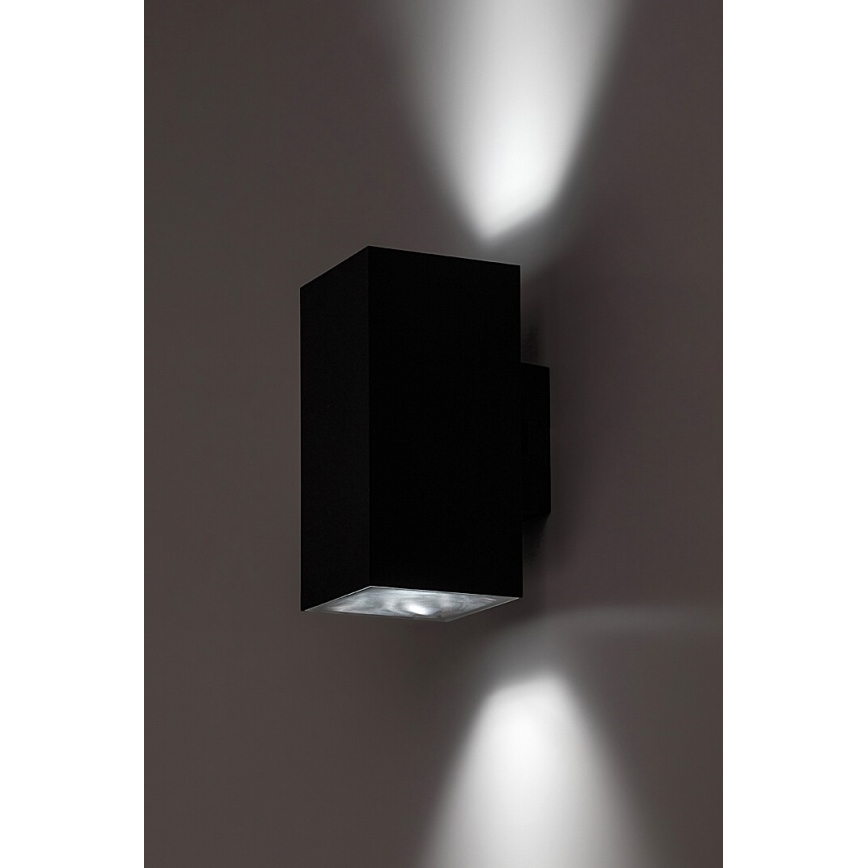 Rabalux - Επιτοίχιο φωτιστικό εξωτερικού χώρου LED LED/18W/230V 2700/4000/6500K IP65 μαύρο