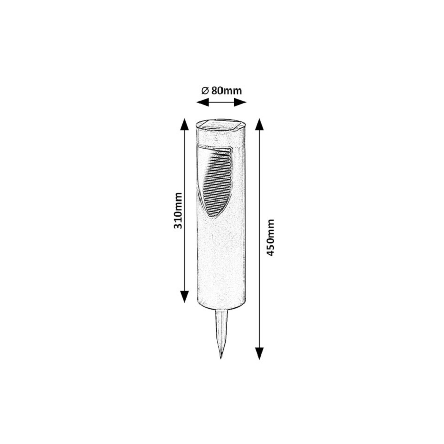 Rabalux - Ηλιακή λάμπα LED LED/0,1W/1,2V 600mAh IP44