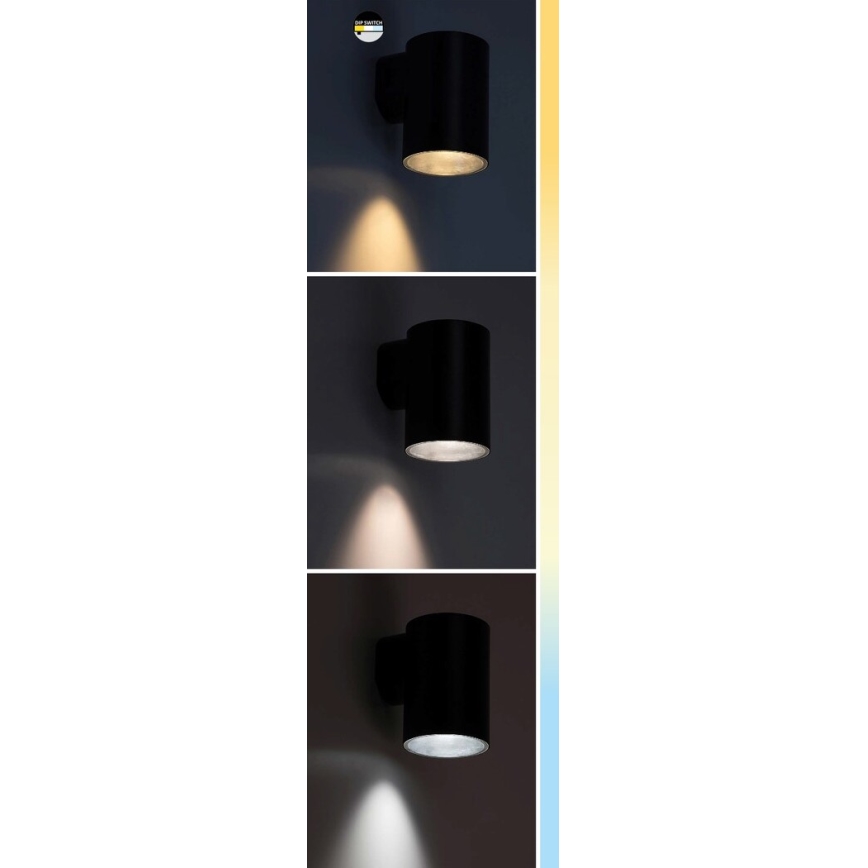 Rabalux - Επιτοίχιο φωτιστικό εξωτερικού χώρου LED LED/18W/230V 2700/4000/6500K IP65 λευκό