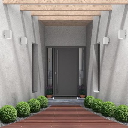 Rabalux - Επιτοίχιο φωτιστικό εξωτερικού χώρου LED LED/9W/230V 2700/4000/6500K IP65 λευκό