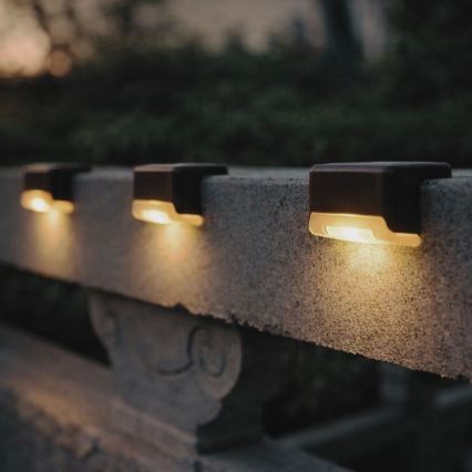 Rabalux - Σετ 4x LED ηλιακό επιτοίχιο φωτιστικό με αισθητήρα λυκόφωτος LED/0,06W/1,2V 300 mAh IP44