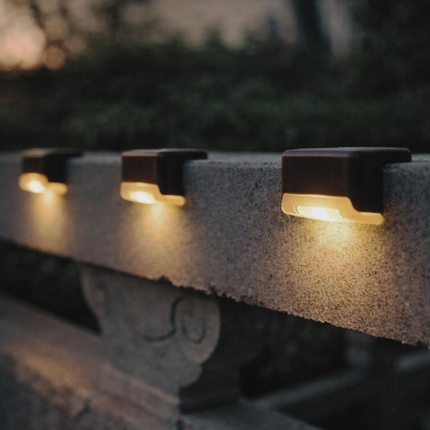 Rabalux - Σετ 4x LED ηλιακό επιτοίχιο φωτιστικό με αισθητήρα λυκόφωτος LED/0,06W/1,2V 300 mAh IP44