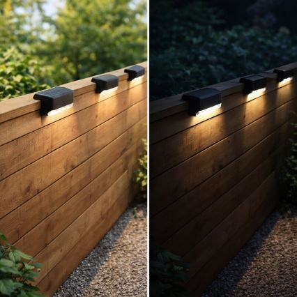 Rabalux - Σετ 4x LED ηλιακό επιτοίχιο φωτιστικό με αισθητήρα λυκόφωτος LED/0,06W/1,2V 300 mAh IP44