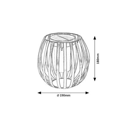 Rabalux - LED Ηλιακό Φωτιστικό LED/1W/1,2V 300mAh IP44