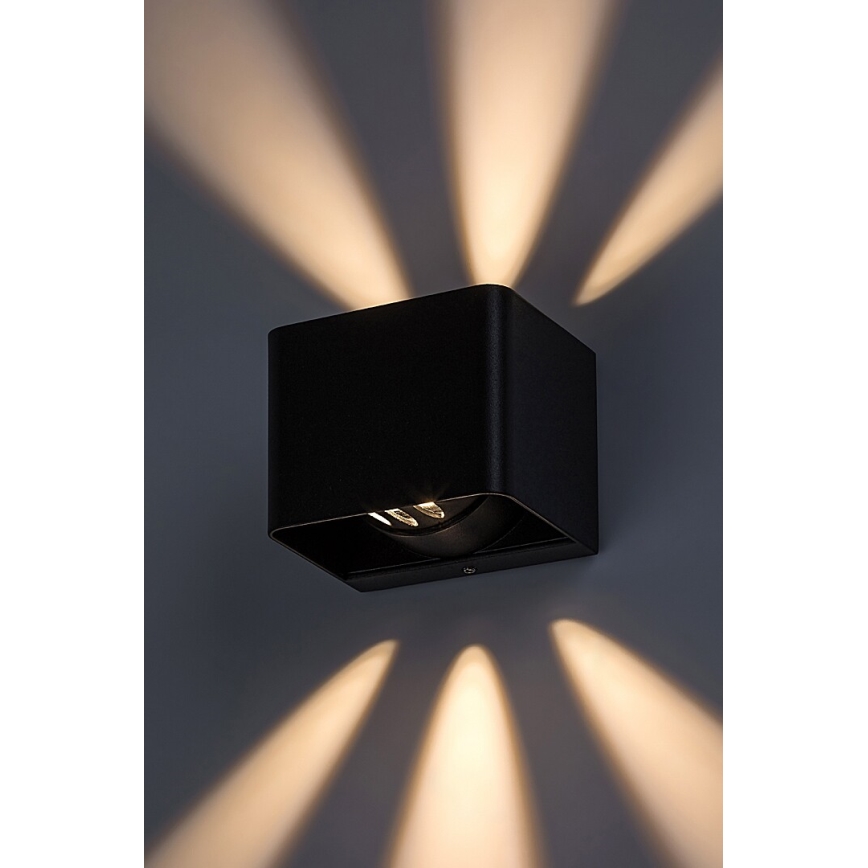 Rabalux - Επιτοίχιο φωτιστικό εξωτερικού χώρου LED LED/10W/230V IP54 μαύρο