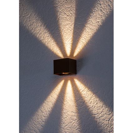 Rabalux - Επιτοίχιο φωτιστικό εξωτερικού χώρου LED LED/10W/230V IP54 καφέ