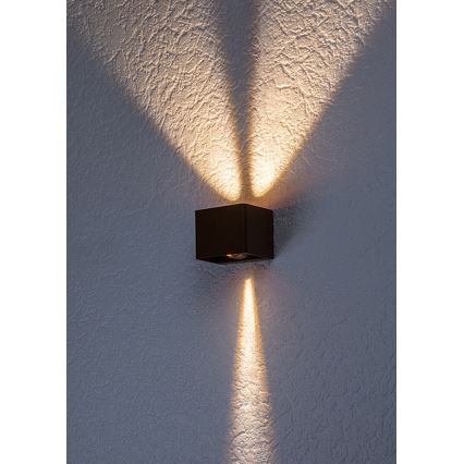 Rabalux - Επιτοίχιο φωτιστικό εξωτερικού χώρου LED LED/10W/230V IP54 καφέ
