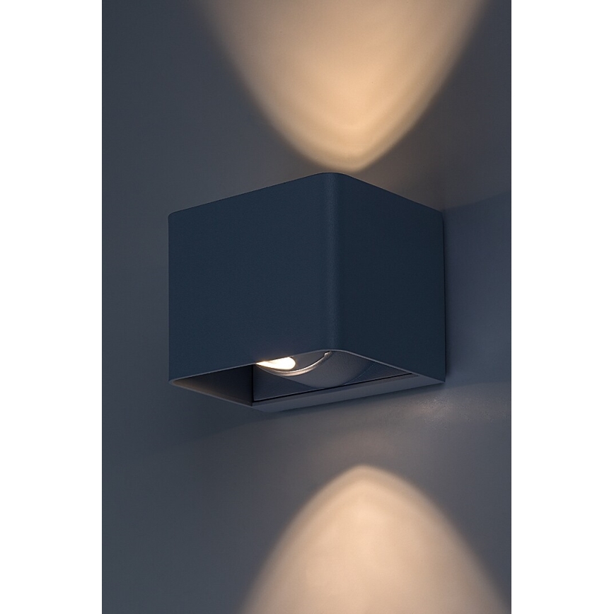 Rabalux - Επιτοίχιο φωτιστικό εξωτερικού χώρου LED LED/10W/230V IP54 γκρι