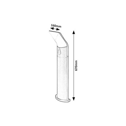 Rabalux - Φωτιστικό LED εξωτερικού χώρου LED/10W/230V IP54