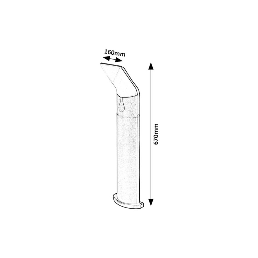Rabalux - Φωτιστικό LED εξωτερικού χώρου LED/10W/230V IP54