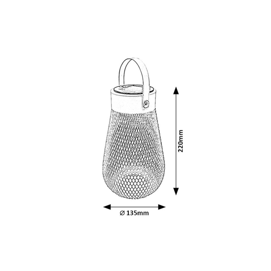 Rabalux - Ηλιακό φωτιστικό LED LED/0,16W/1,2V 400mAh IP44