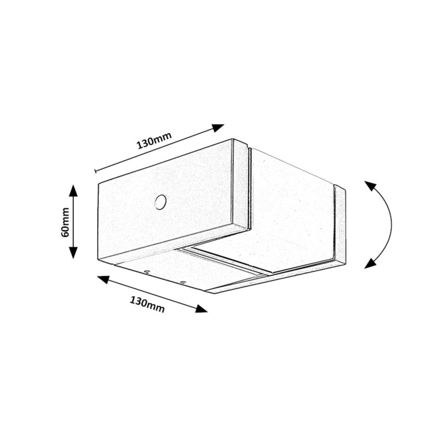 Rabalux - Επιτοίχιο φωτιστικό εξωτερικού χώρου LED LED/10W/230V IP54
