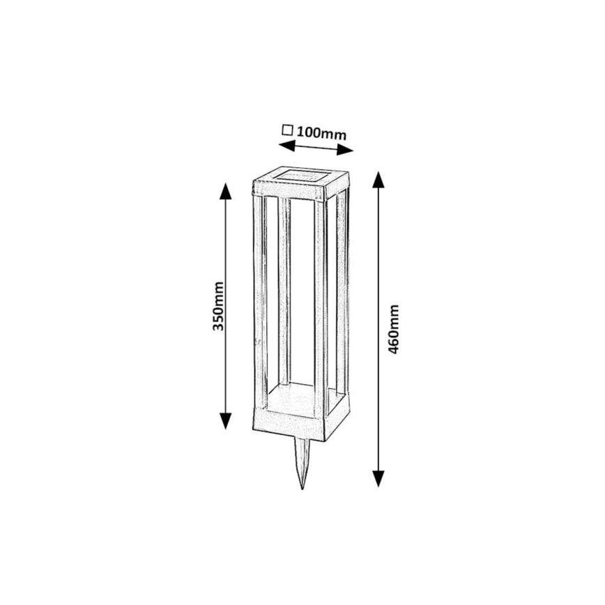 Rabalux - Ηλιακό φωτιστικό LED LED/0,18W/3,7V IP44