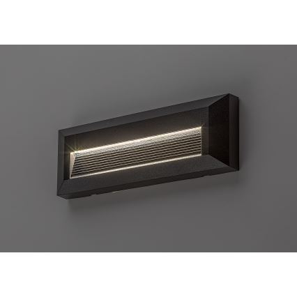 Rabalux - Επιτοίχιο εξωτερικό φωτιστικό LED/6W/230V IP65 μαύρο