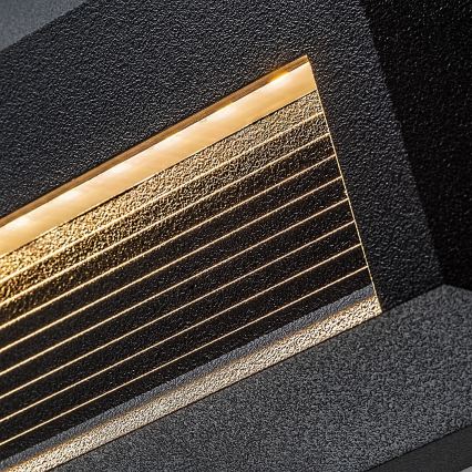 Rabalux - Επιτοίχιο εξωτερικό φωτιστικό LED/6W/230V IP65 μαύρο