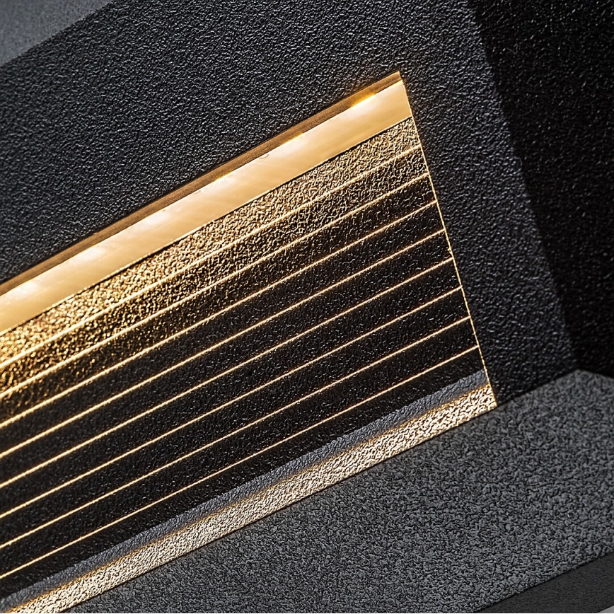 Rabalux - Επιτοίχιο εξωτερικό φωτιστικό LED/6W/230V IP65 μαύρο