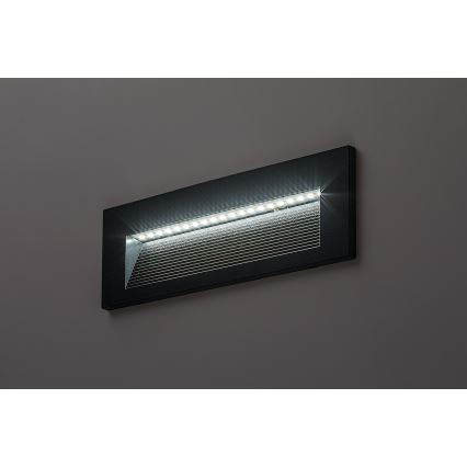 Rabalux - Εξωτερικό επιτοίχιο φωτιστικό LED/6W/230V IP65 μαύρο