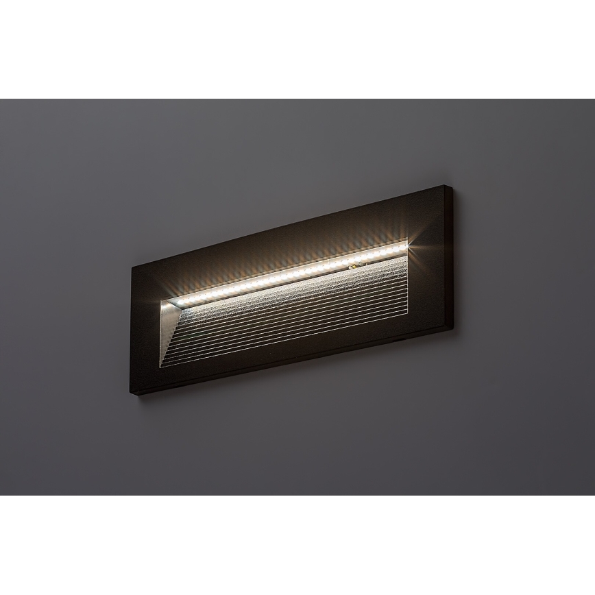 Rabalux - Εξωτερικό επιτοίχιο φωτιστικό LED/6W/230V IP65 μαύρο
