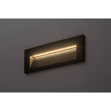 Rabalux - Εξωτερικό επιτοίχιο φωτιστικό LED/6W/230V IP65 μαύρο