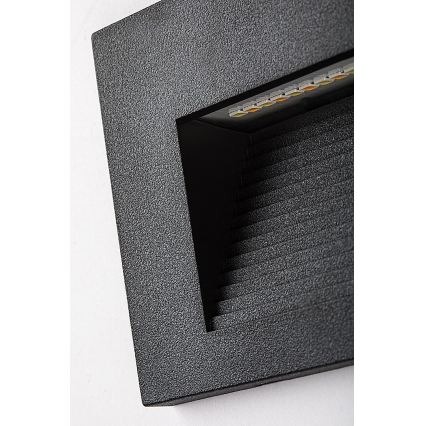 Rabalux - Εξωτερικό επιτοίχιο φωτιστικό LED/6W/230V IP65 μαύρο