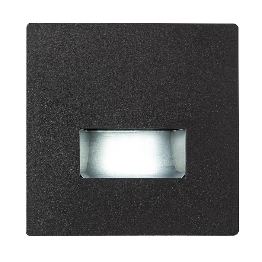 Rabalux - LED φωτιστικό σκάλας LED/1W/230V 3000/4500/6500K μαύρο