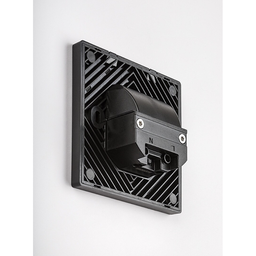 Rabalux - LED φωτιστικό σκάλας LED/1W/230V 3000/4500/6500K μαύρο