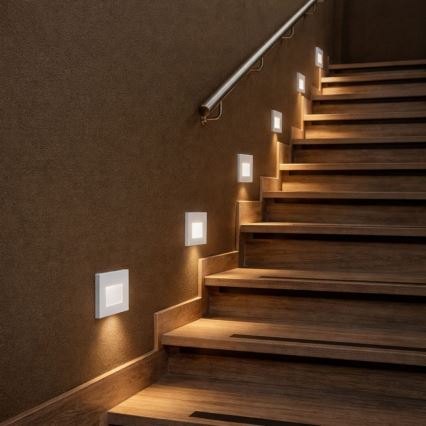 Rabalux - LED φωτιστικό σκάλας LED/1W/230V 3000/4500/6500K λευκό