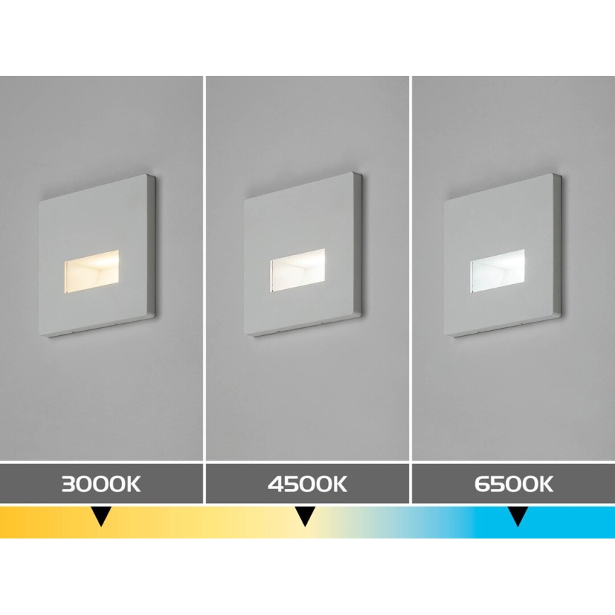 Rabalux - LED φωτιστικό σκάλας LED/1W/230V 3000/4500/6500K λευκό