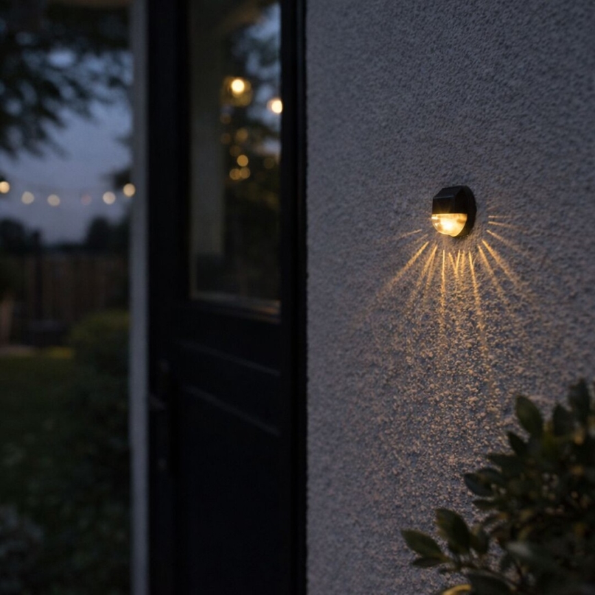 Rabalux - Σετ 2x ηλιακό επιτοίχιο φωτιστικό LED/0,06W/1,2V 300 mAh IP44