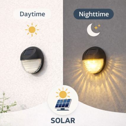 Rabalux - Σετ 2x ηλιακό επιτοίχιο φωτιστικό LED/0,06W/1,2V 300 mAh IP44