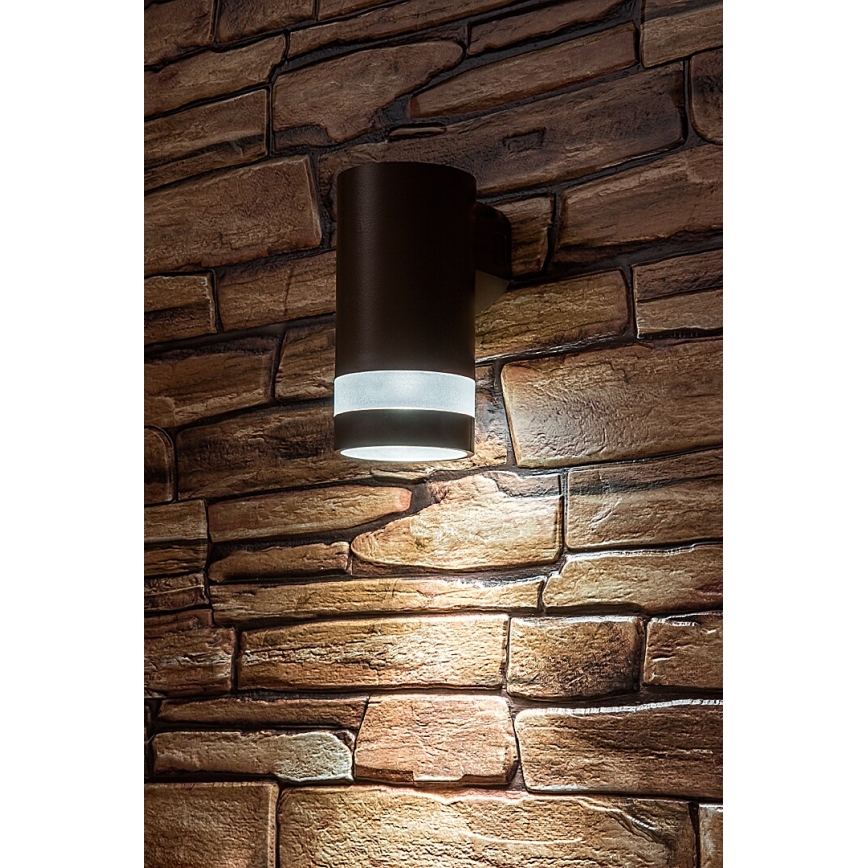 Rabalux - Επιτοίχιο εξωτερικό φωτιστικό LED/9W/230V IP65 καφέ