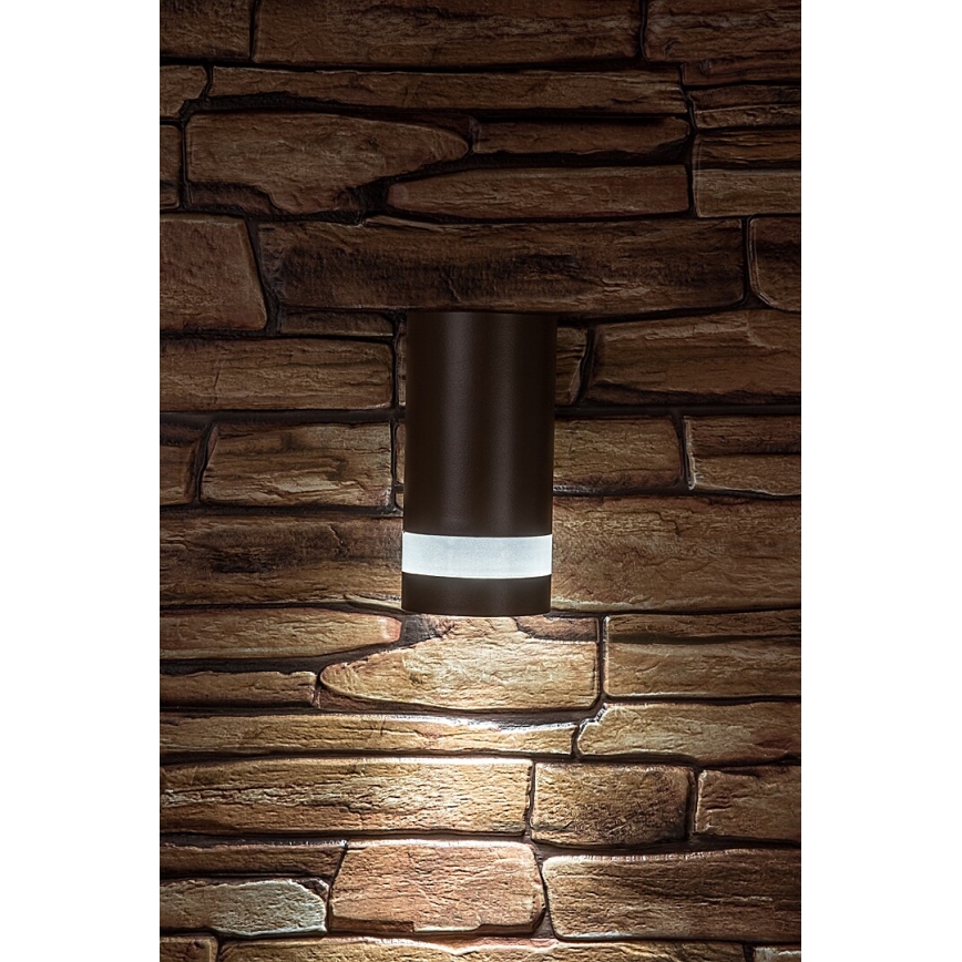 Rabalux - Επιτοίχιο εξωτερικό φωτιστικό LED/9W/230V IP65 καφέ
