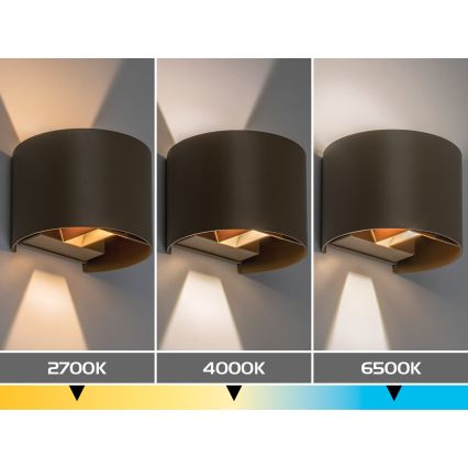 Rabalux - Εξωτερικό επιτοίχιο φωτιστικό LED/5W/230V 2700/4000/6500K IP54 μπεζ