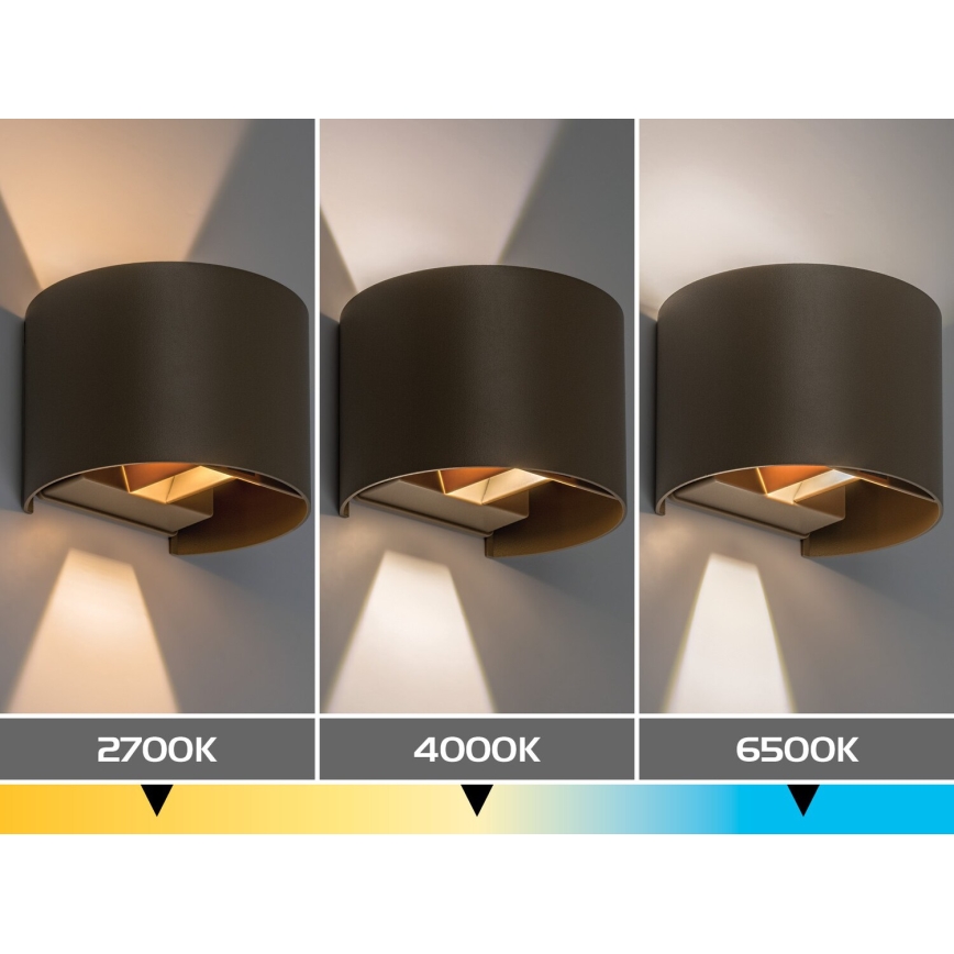 Rabalux - Εξωτερικό επιτοίχιο φωτιστικό LED/5W/230V 2700/4000/6500K IP54 μπεζ