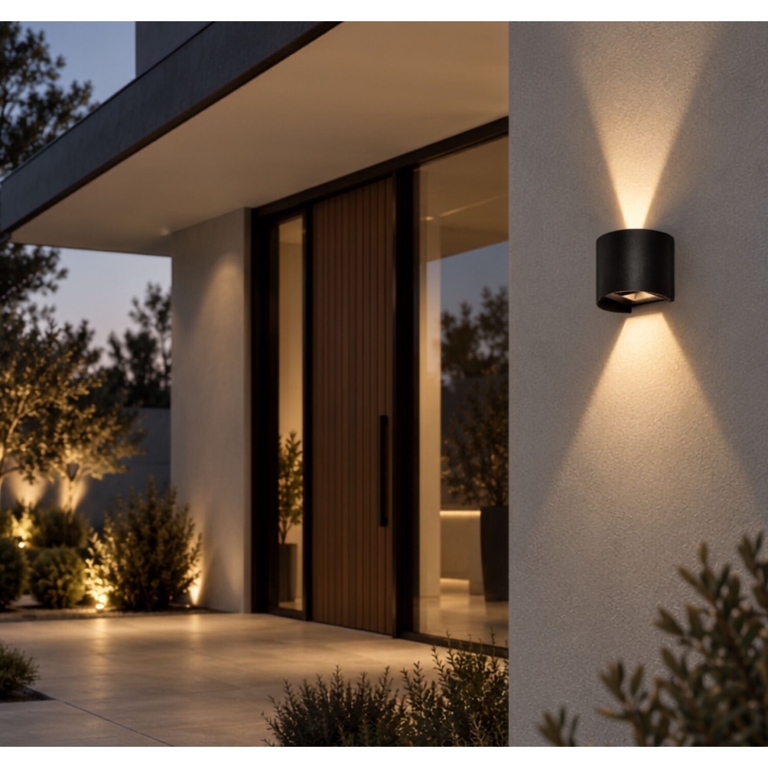 Rabalux - Εξωτερικό επιτοίχιο φωτιστικό LED/5W/230V 2700/4000/6500K IP54 μαύρο