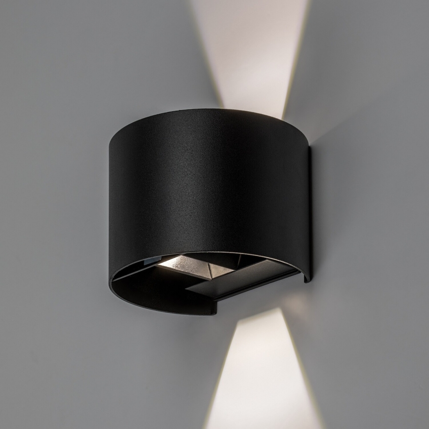 Rabalux - Εξωτερικό επιτοίχιο φωτιστικό LED/5W/230V 2700/4000/6500K IP54 μαύρο