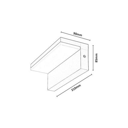 Rabalux - LED Εξωτερικό επιτοίχιο φωτιστικό LED/9W/230V IP54 μπεζ